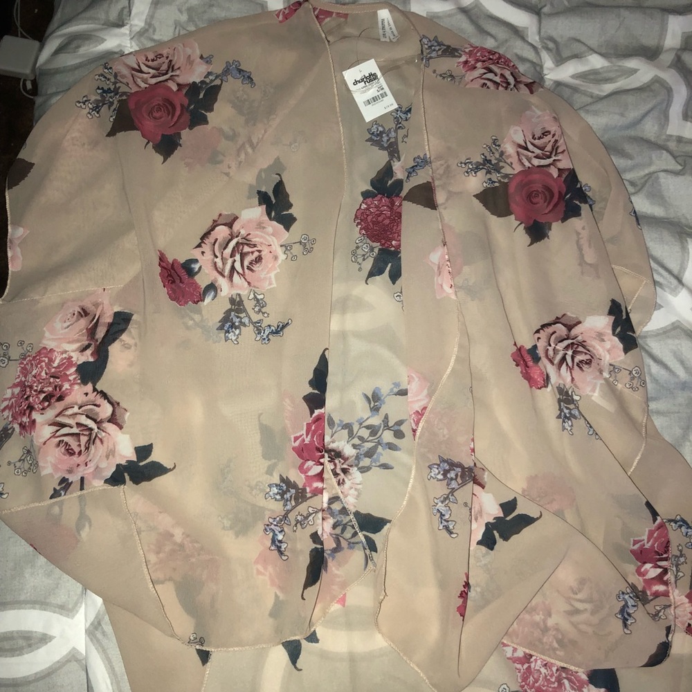 Floral Print Kimono